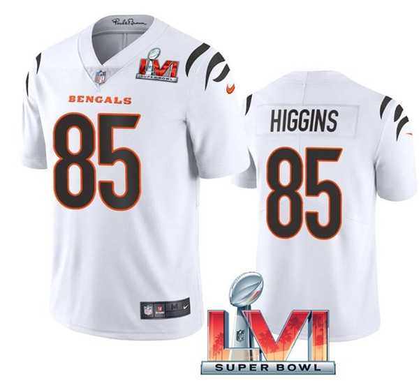 Nike Bengals Men & Women & Youth 85 Tee Higgins White 2022 Super Bowl LVI Vapor Limited Jersey,We sell and wholesale Nike Bengals Men & Women & Youth 85 Tee Higgins White 2022 Super Bowl LVI Vapor Limited Jersey on line form chian!
